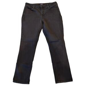 NYDJ Women's Straight Leg Legging Jean Gray Wash Size 14